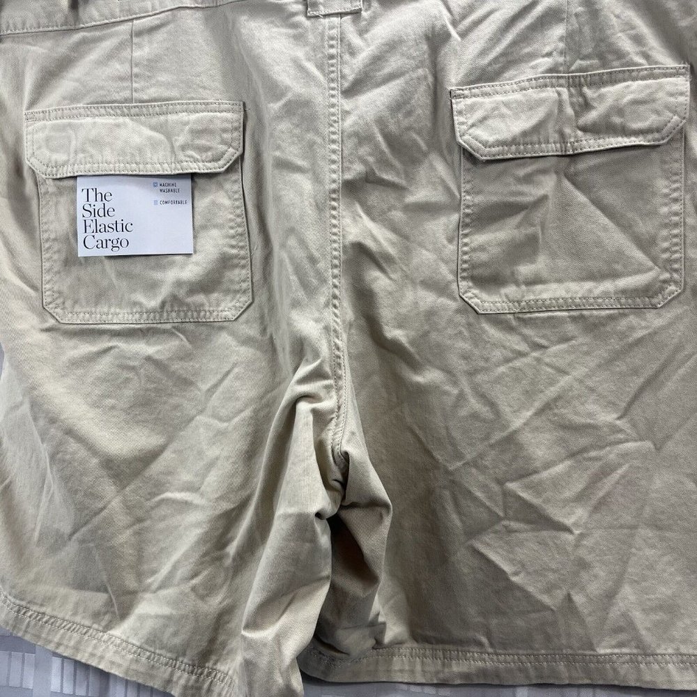 Croft & Barrow Men Cargo Shorts SIZE 52 Color Brown Khaki - Picture 9 of 11